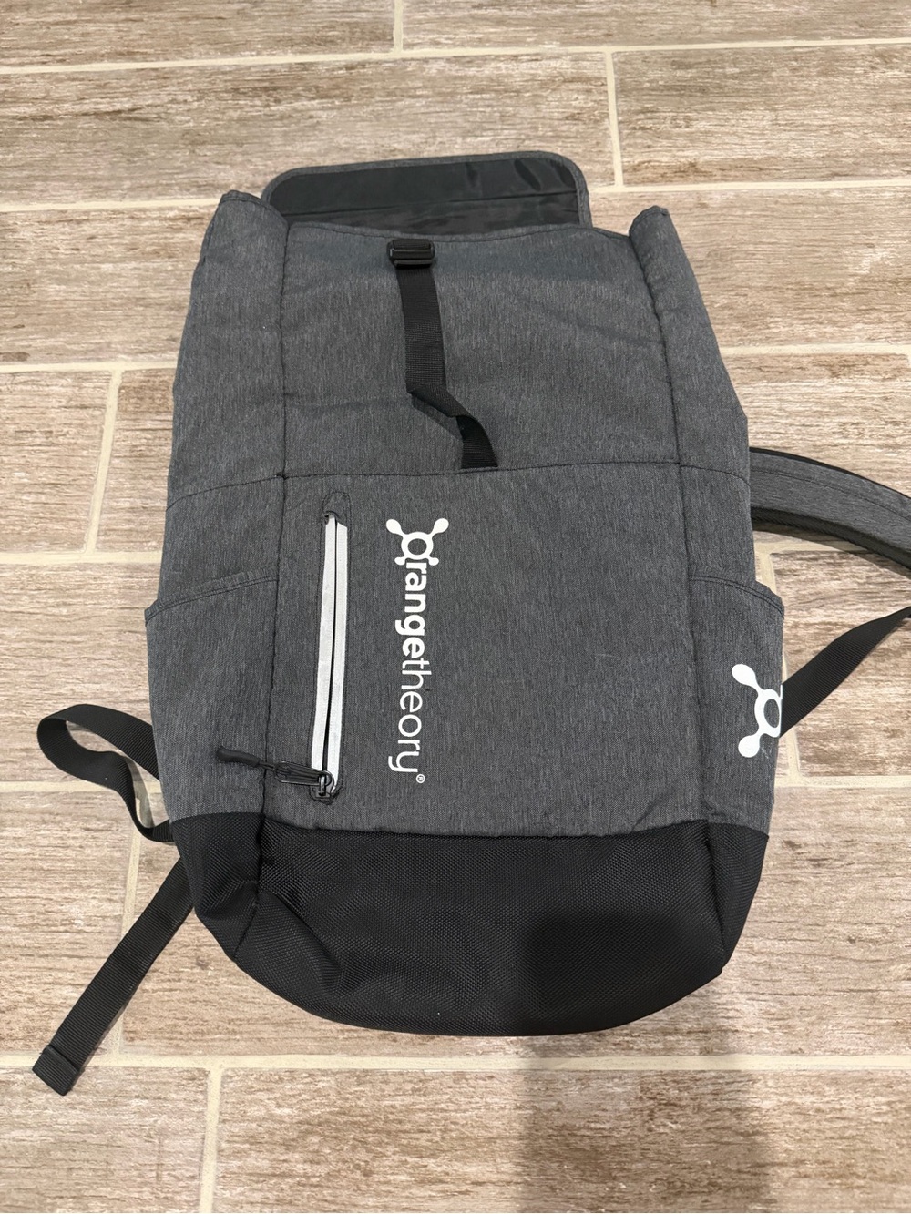 ORANGETHEORY Grey Gray Backpack